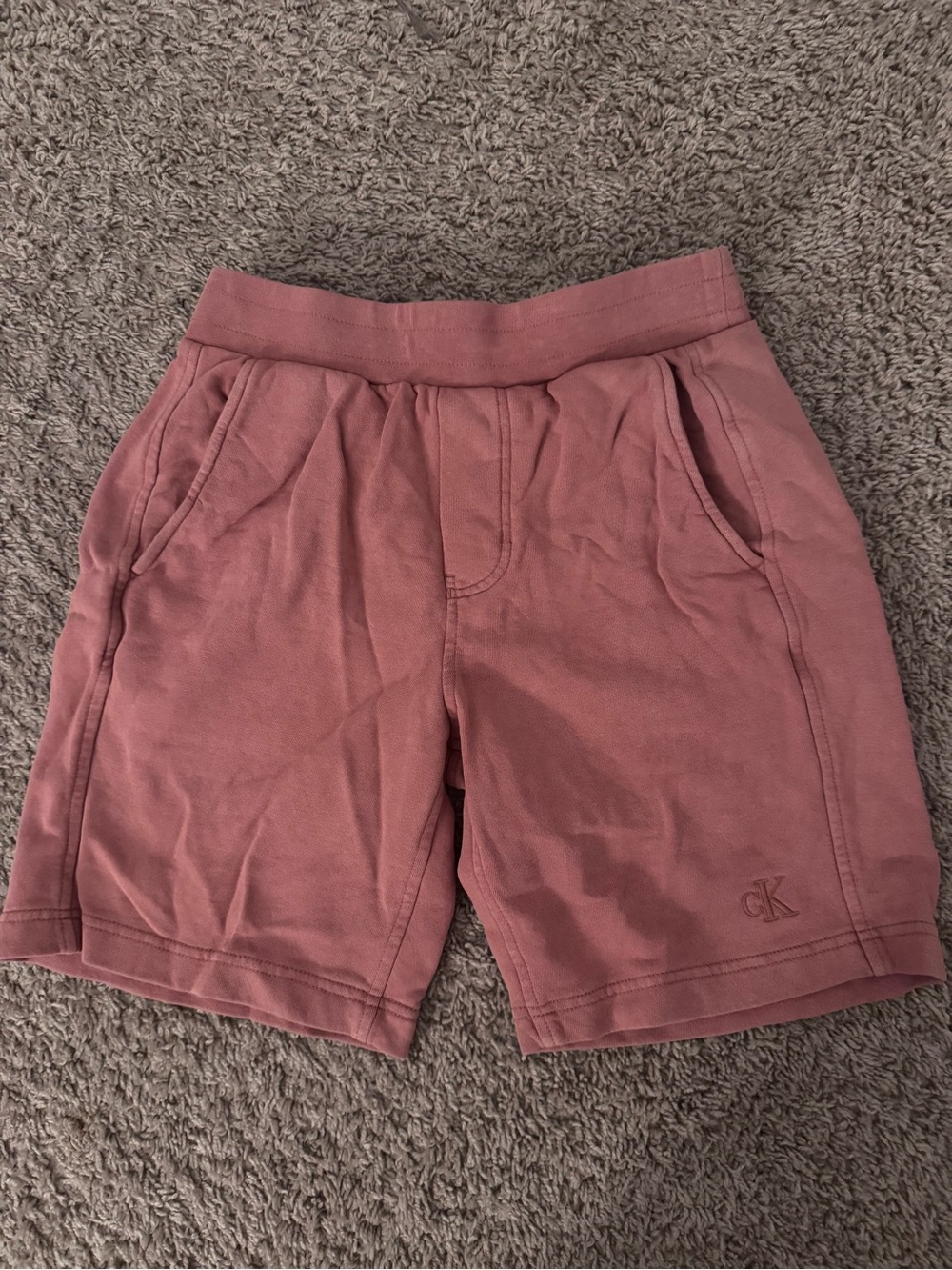 Calvin Klein Men's Rose Mauve Athletic Shorts